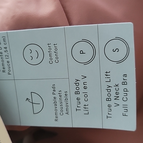 TRUE & CO BRAND NEW BODY LIFT V-NECK FULL CUP BRALETTE SIZE S - Picture 12 of 12